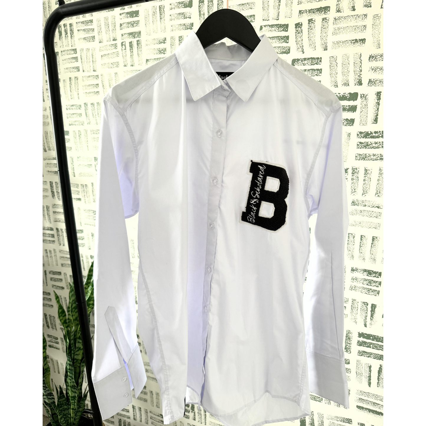 Black & Scholared Varsity Poplin Shirt