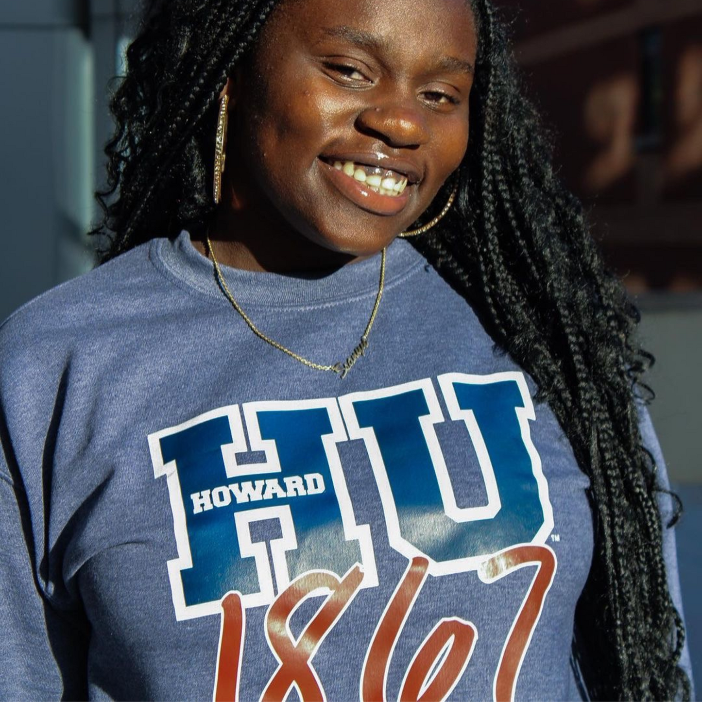 Howard™ HU 1867 Sweatshirt (Heather Navy)