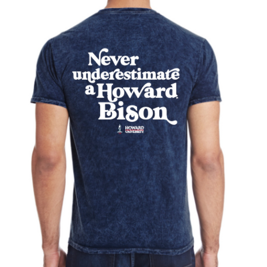 Never Underestimate a Howard™ Bison Vintage Washed T-Shirt