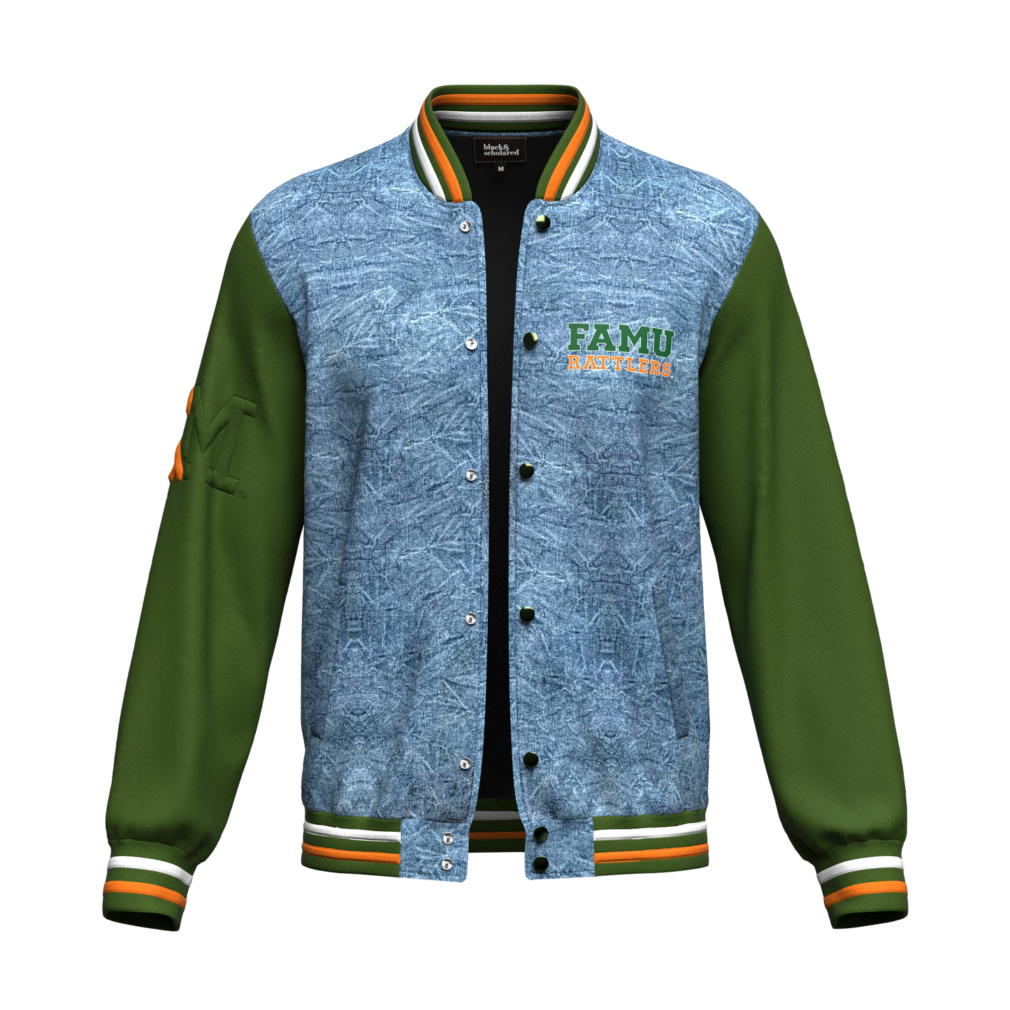 FAMU™ Denim Letterman Varsity Jacket