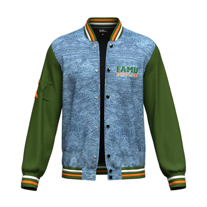 FAMU™ Denim Letterman Varsity Jacket