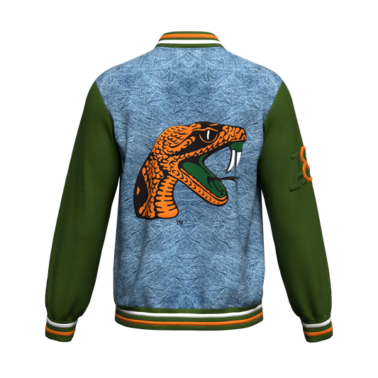 FAMU™ Denim Letterman Varsity Jacket