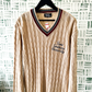 Texas Southern University V-Neck Cable-Knit Sweater