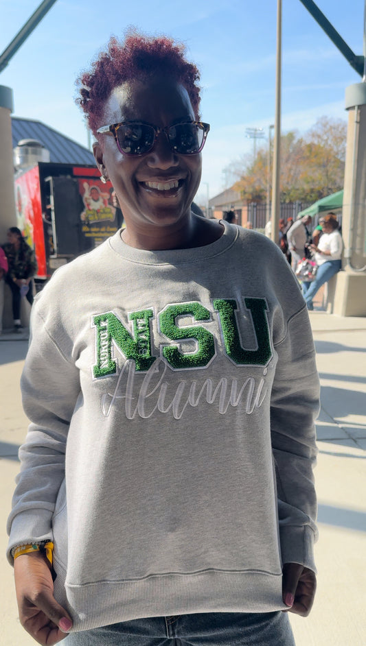 Norfolk State™ Alumni Chenille Embroidered Sweatshirt