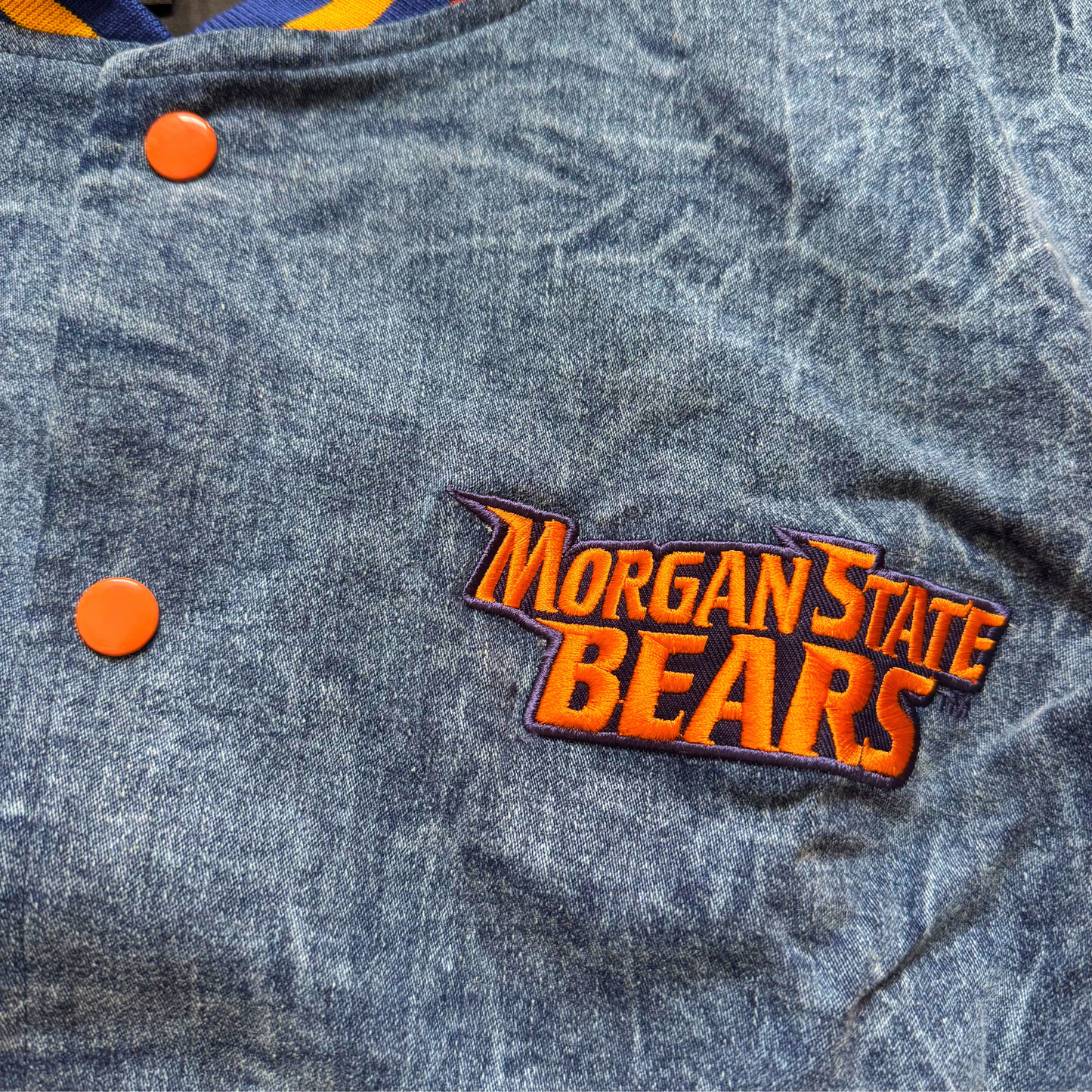 Morgan State™ Denim Letterman Varsity Jacket