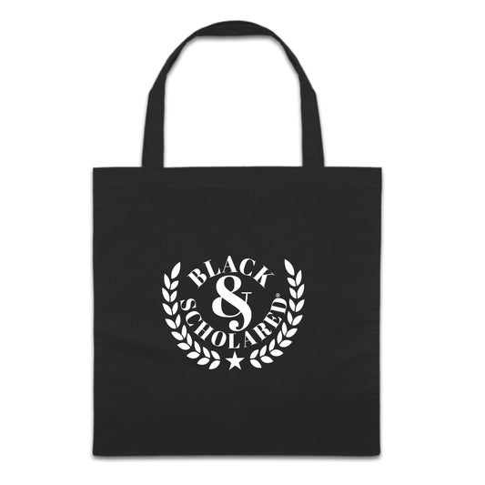 Black & Scholared Collegiate Logo Tote Bag