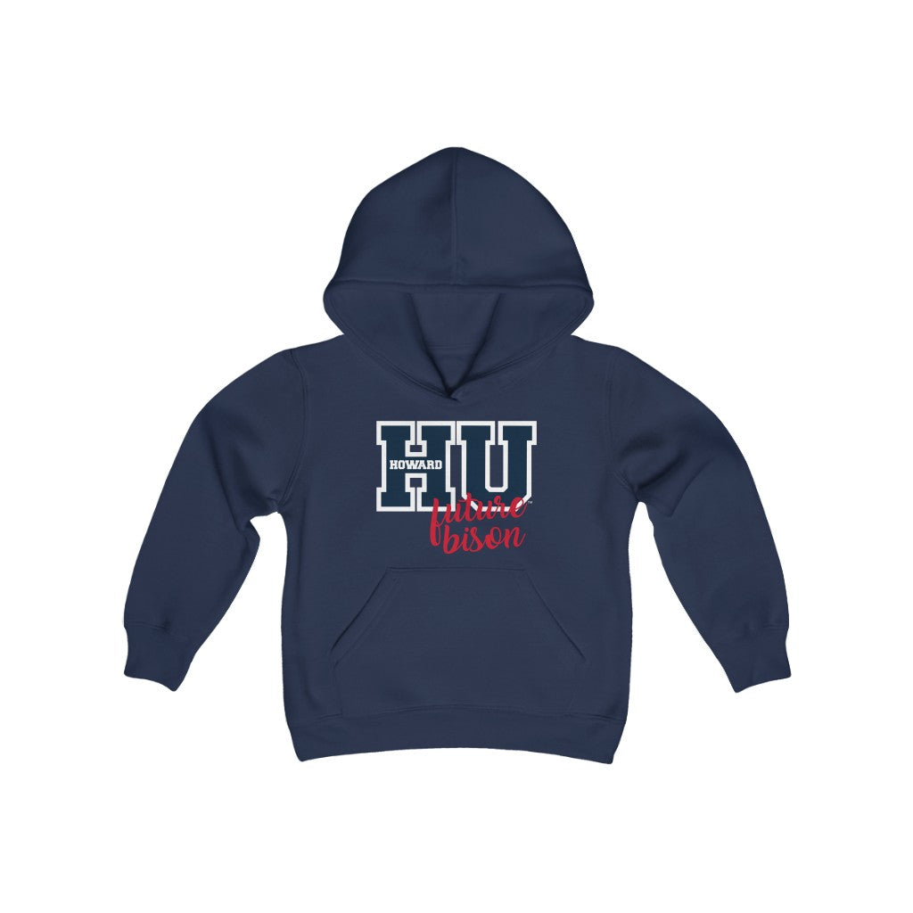 Black Scholared Howard University Hu Future Bison Youth Hoodie Sweatshirt Sport Grey L