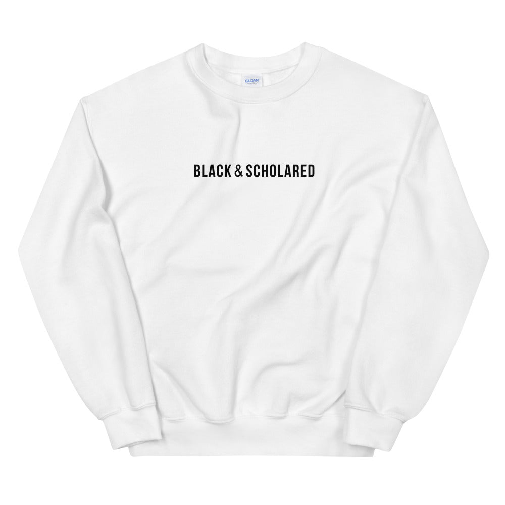 Black Scholared Statement Sweatshirt